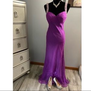Lavender Jeweled Prom Dress size 8